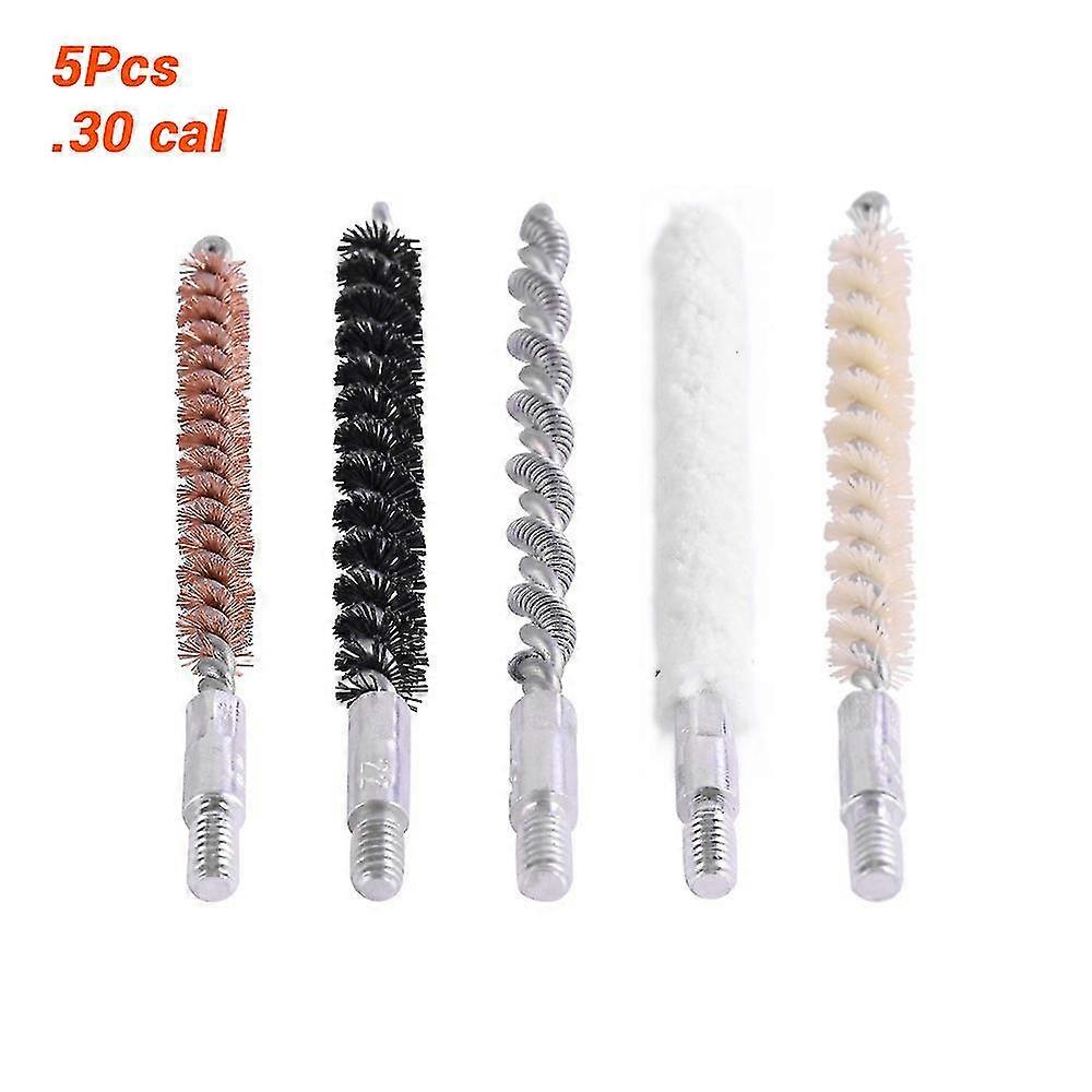 3/5pcs Gun Cleaning Bru Kit Hand Gun Rod Brush Cleaning Tools .30cal 7.62mm .22cal 5.56mm Gun Cleaning Tool