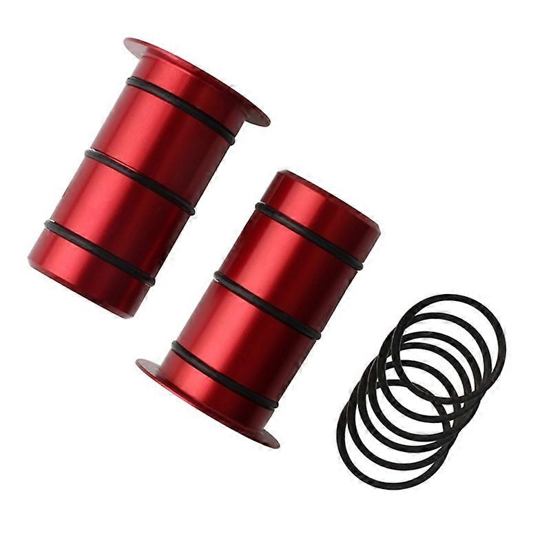 2 قطعة محور الدراجة الأمامي أنبوب رمح تحويل مقعد محول ، مادة سبائك الألومنيوم