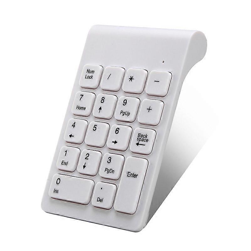 Mini 2.4G Wireless Numeric Keypad Wireless White