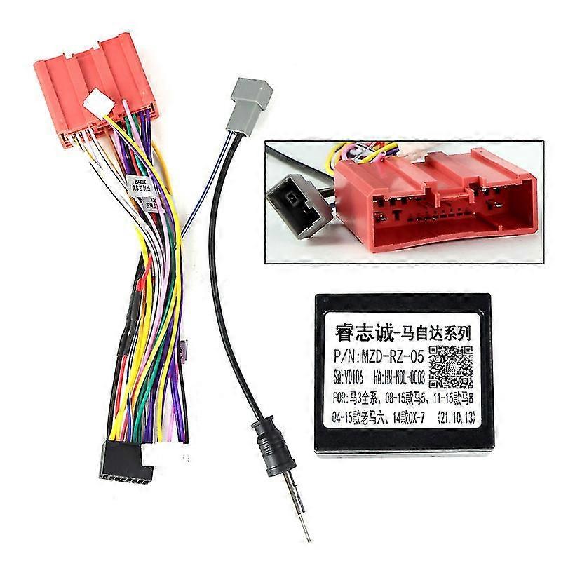 Per Mazda 3 II Per Mazda3 Bl 2010 - 2012 Car Radio Dashboard Panel Frame Power Cord Canbus