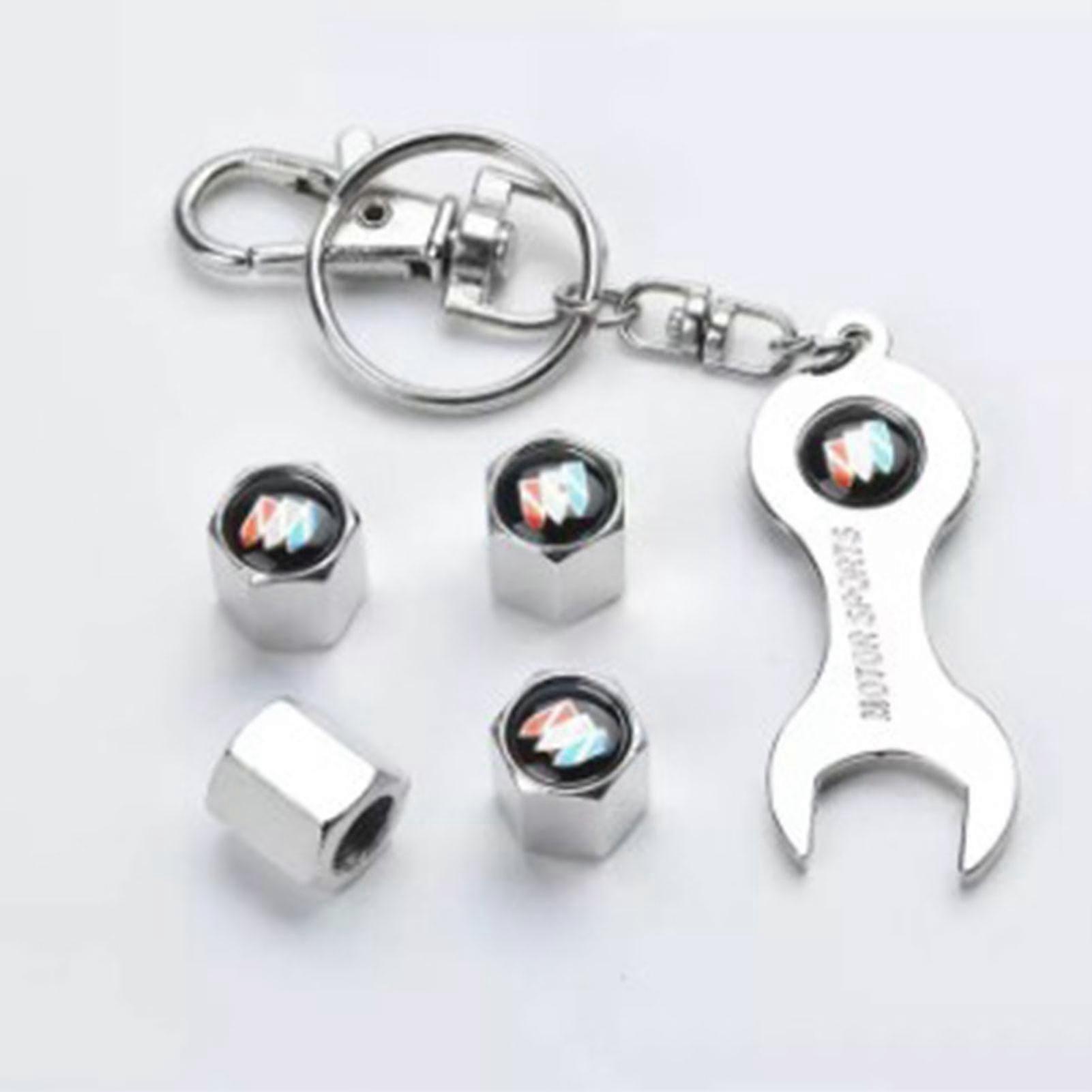 4pcs Car Tire Stem Valve Caps Skull Head Pattern Stem Cap para accesorios automotrices