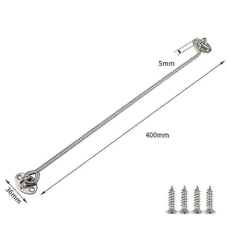 2 יחידות נירוסטה מעובה 16 אינץ 'ווים לתא הנוסעים, מתאים לארון, דלתות, מנעולי חלונות