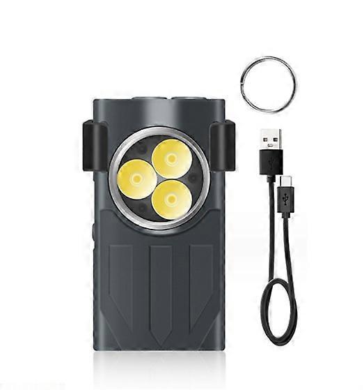 1100 Lumens Mini Rechargeable EDC Flashlight, Magnetic Base and Clip, Ultra Powerful Small LED Torch for Outdoors, Emergencies, USB Type-C Charging