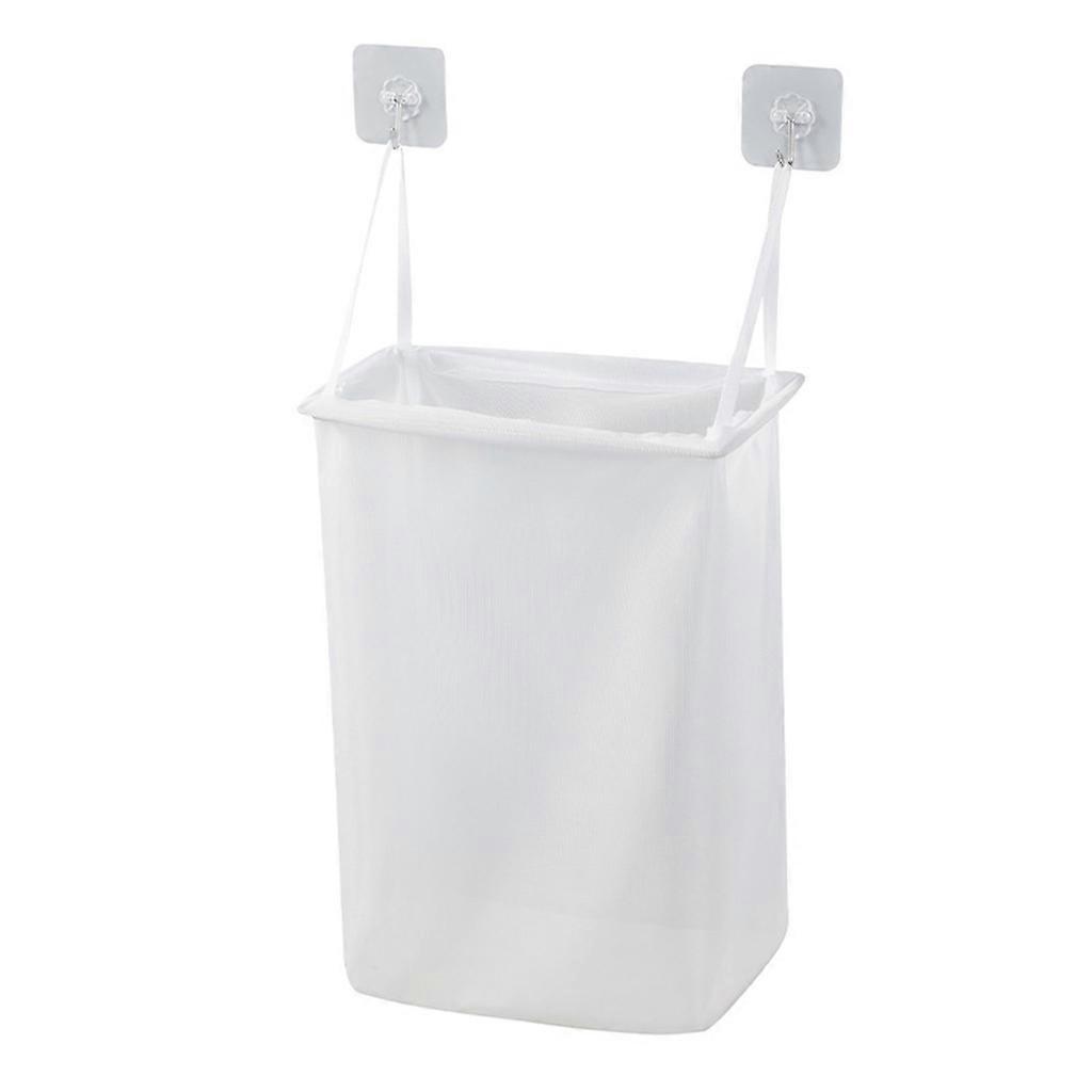 Wall Mounted Laundry Basket Hanging Organization Container Holder Supplies