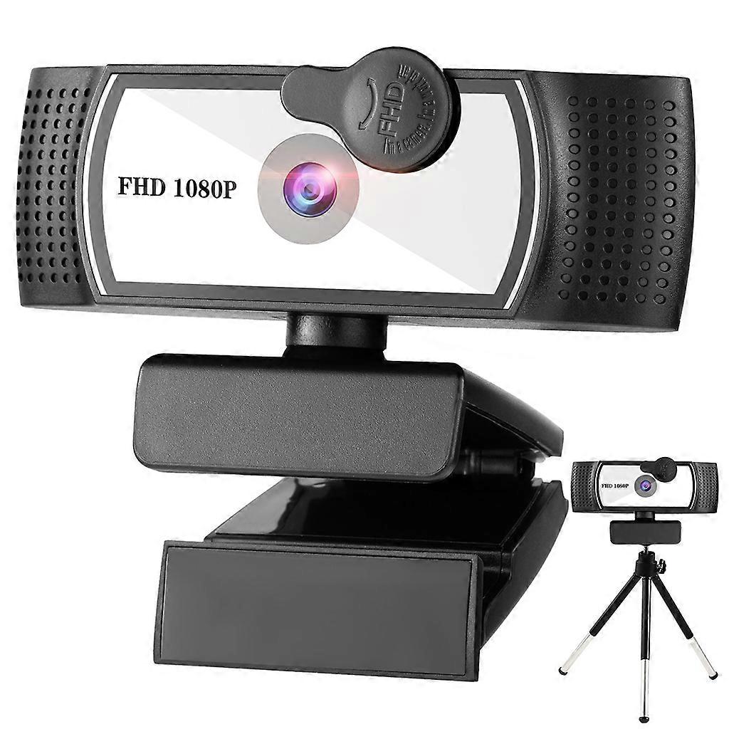 PC Computer 1080P AutoFocus Webcam High Def Double Noise Reduction Microphone