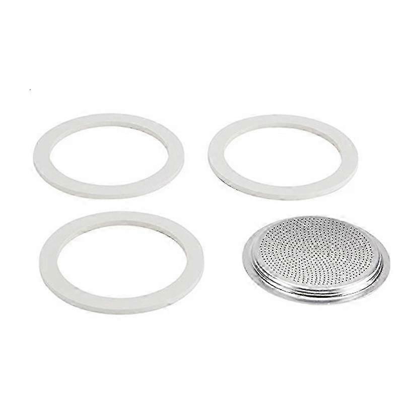 50ML Replacement Gaskets and Filter for 1 Cup Moka / Break / / Mini Express Espresso Makers