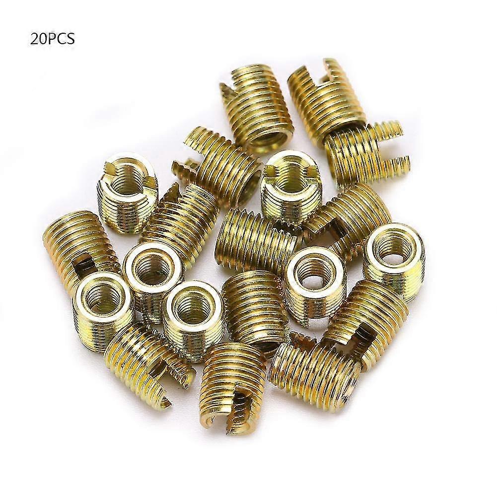 20pcs 302 Carbon Steel Self Tapping Thread Insert Screw Repair Kit(inner M3*0.5 Outer M5*0.5)