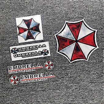 Umbrella Adesivi Riflettenti Per Casco Moto - Logo Resident Evil, Alta Visibilità Notturna, 7,5x7,5 Cm