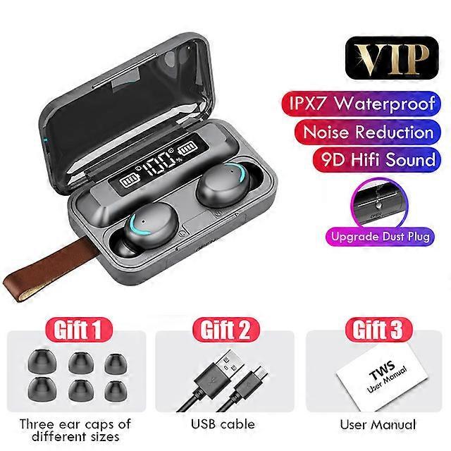 F9 TWS Wireless Earbud Bluetooth Earphone HIFI MUSIC Stereo Headphone With Mic Touch Control Headset For iPhone xiaomo Samsung
