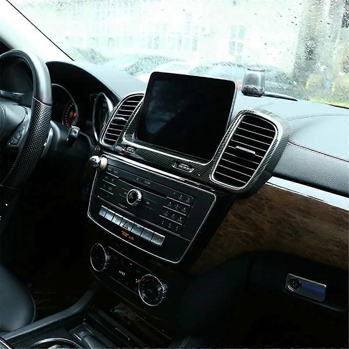 Carbon Car Central Control Air Vent Cadru pentru GLS W166 X166 2016-2019