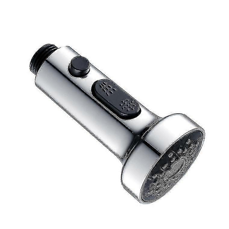 Pull Out Kitchen Tap Hose Faucet Spray Kitchen Nozzle Replacement  Pull Down Kitchen Sink Spray Head Nozzle (1pc, Silver)