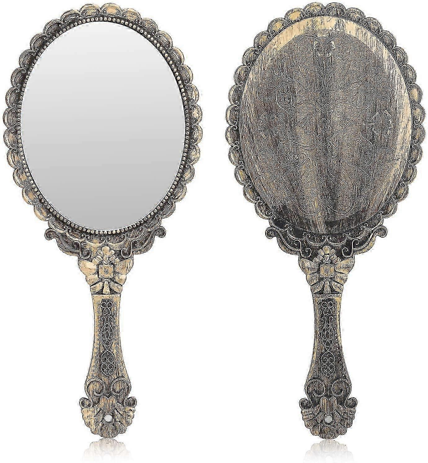 Vintage Handheld Mirror, Small Handheld Decorative Mirror