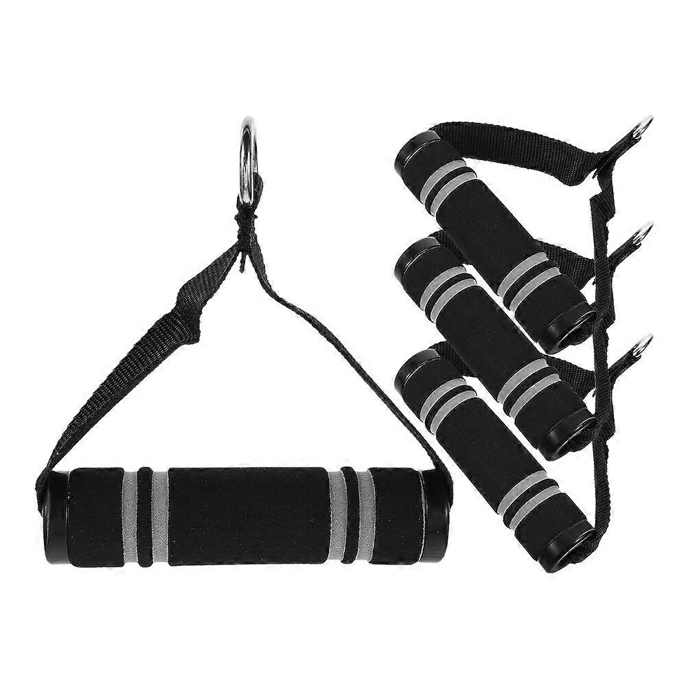 2 Pairs of Cable Machine Attachment Handle Exercise Handle Grip Pulling Down Handle Fitness Equipment