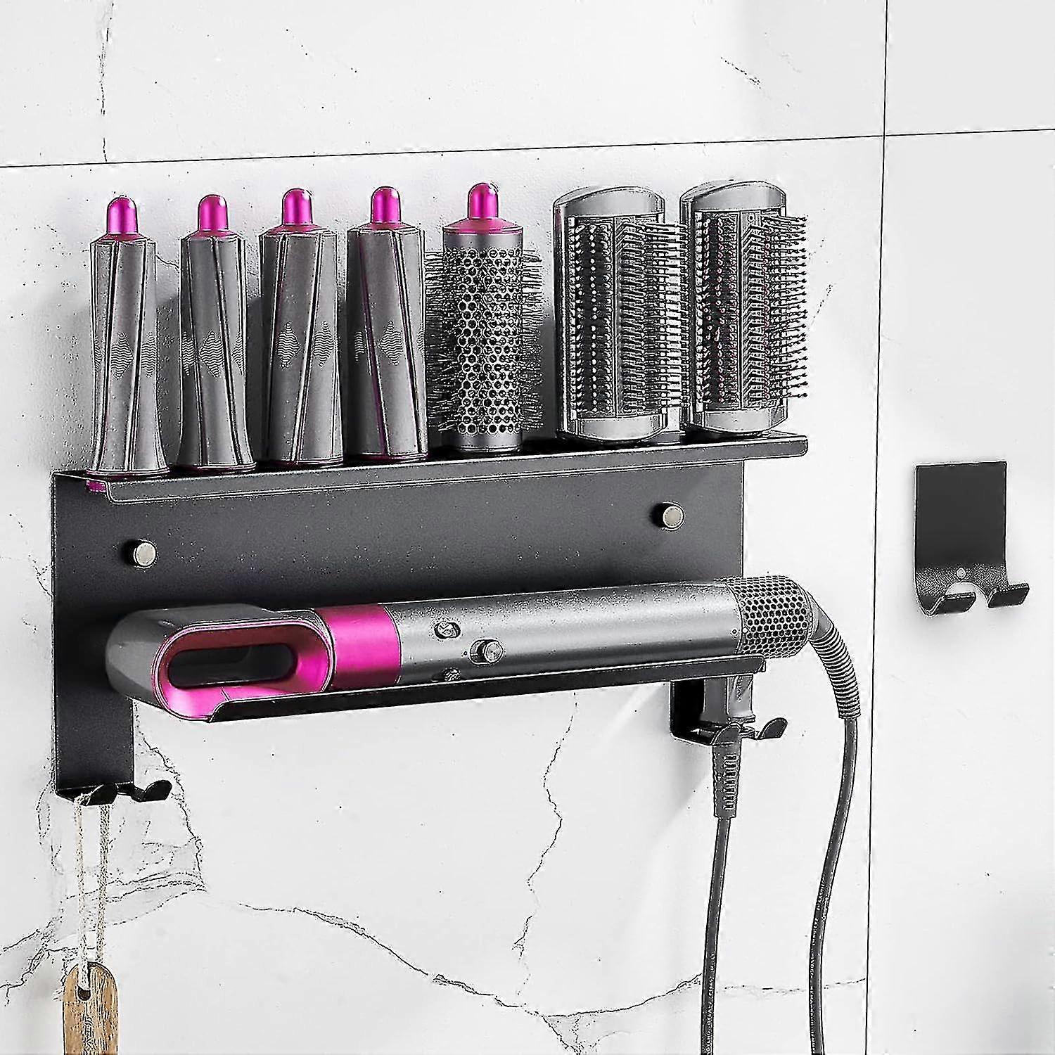 Support mural pour Dyson Airwrap Styler, pour sèche-cheveux Dyson Supersonic, support de rangement 2 en 1