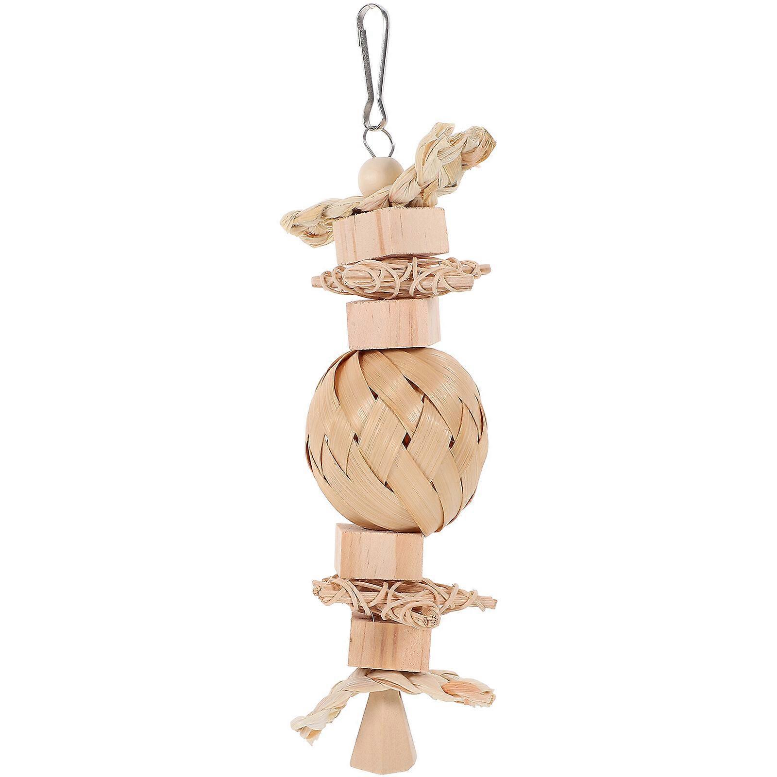 Bird Parrot Shredding Toy Hanging Bird Chew Toy Bird Parrot Suspending Biting Toy
