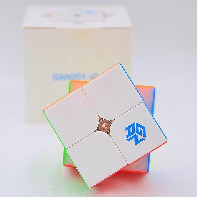 GAN 251 V2 2x2 Magic Cube Stickerless GAN251V2 2x2x2 Speed cubo Professional gan 251V2 Puzzle Cubes toys for tots Children GANS