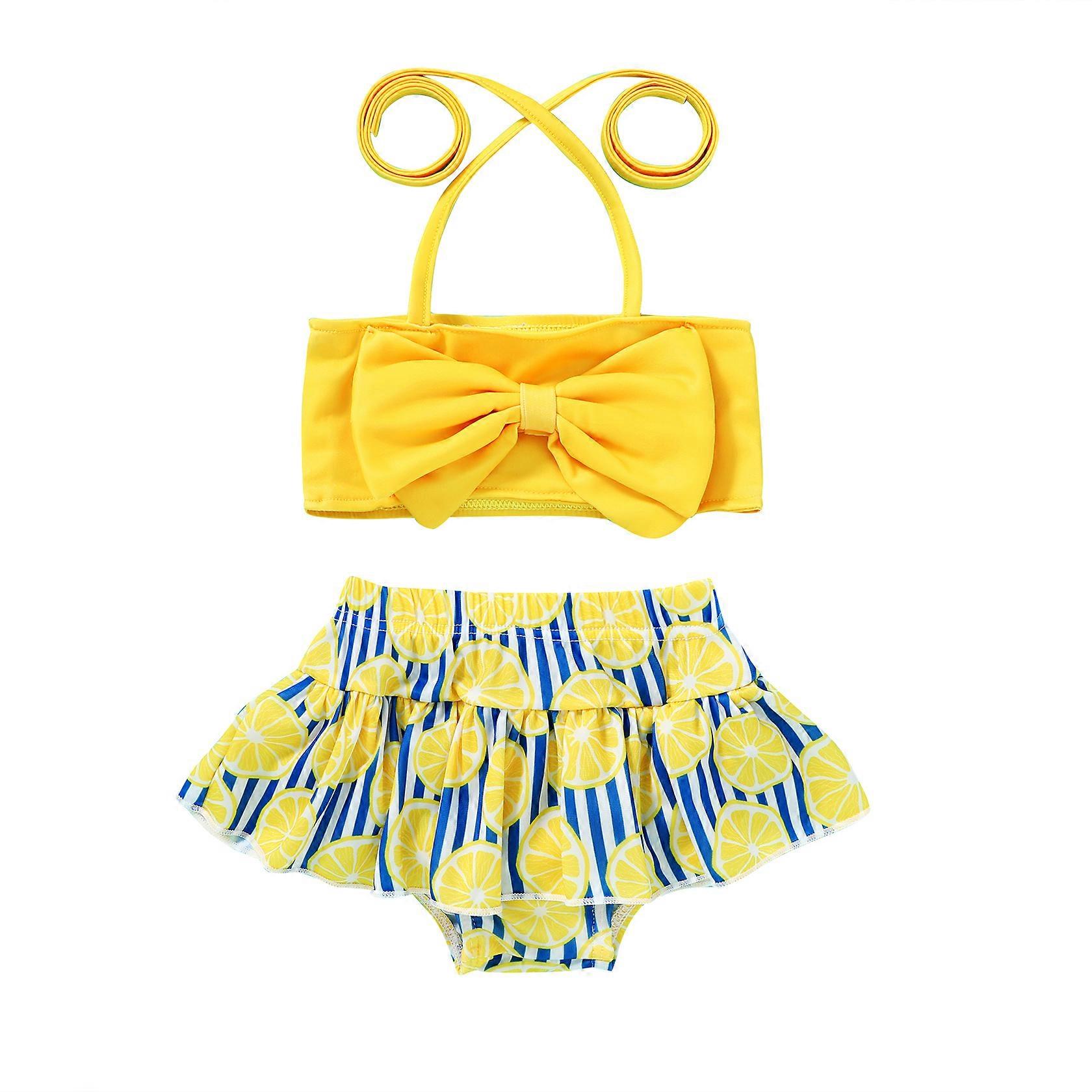 Ensemble de maillot de bain élégant imprimé pour fille