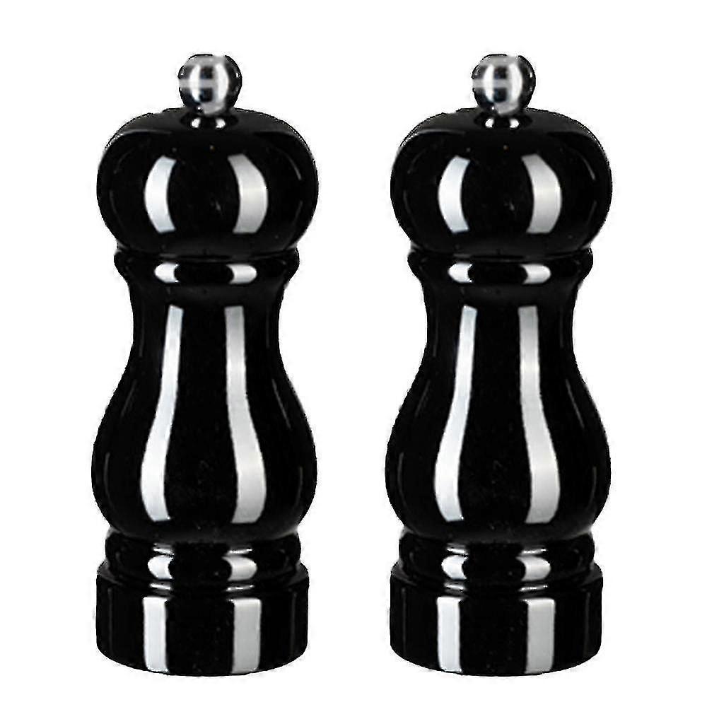 Salt And Pepper Grinder Set,manual Pepper Mills With Adjustable Coarseness, Refillable Spice Grinders Tw