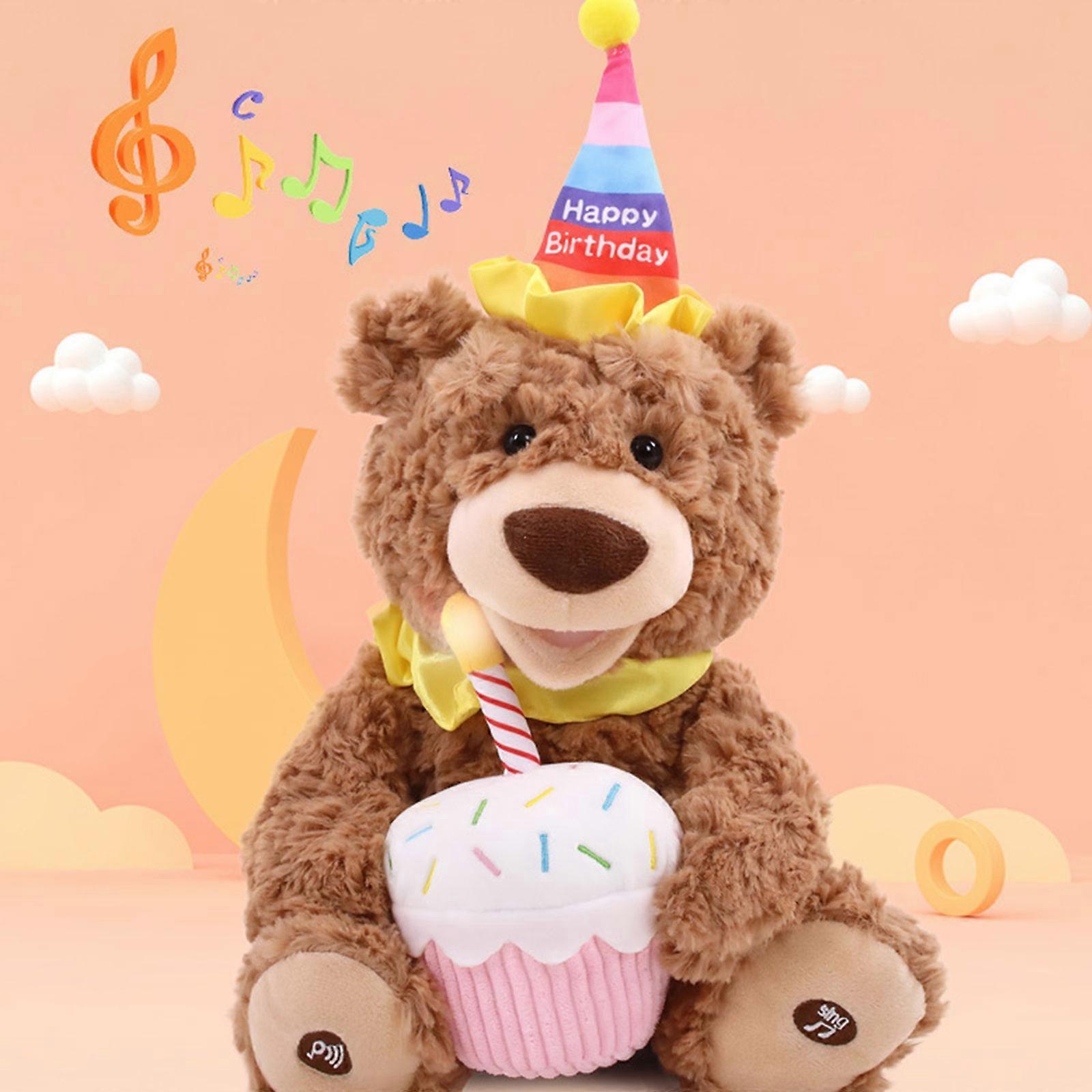 New Elegance 33cm Plush Music Bear - Ideal Gift for Kids