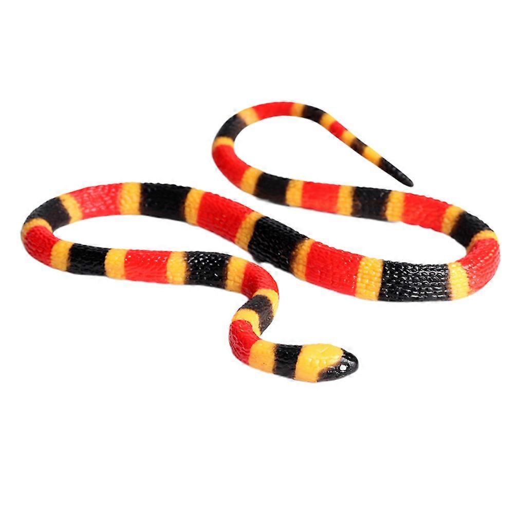 Reptile Snake Figurine Realistic Snake Toy Coral Snake Model Scary Mischievous Toys