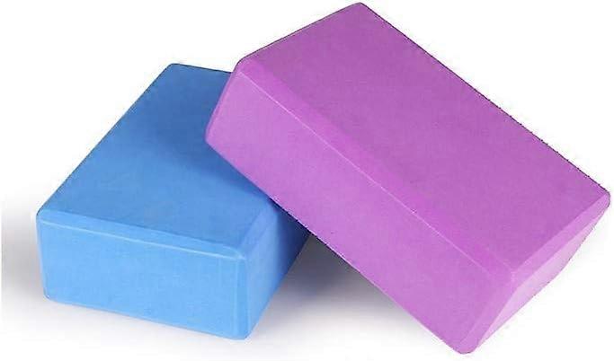 Yoga Blocks (Set Of 2 Color Anytime) Eco Friendly High Density EVA Foam Tile Lightweight, Superior Traction And Moisture Resistance