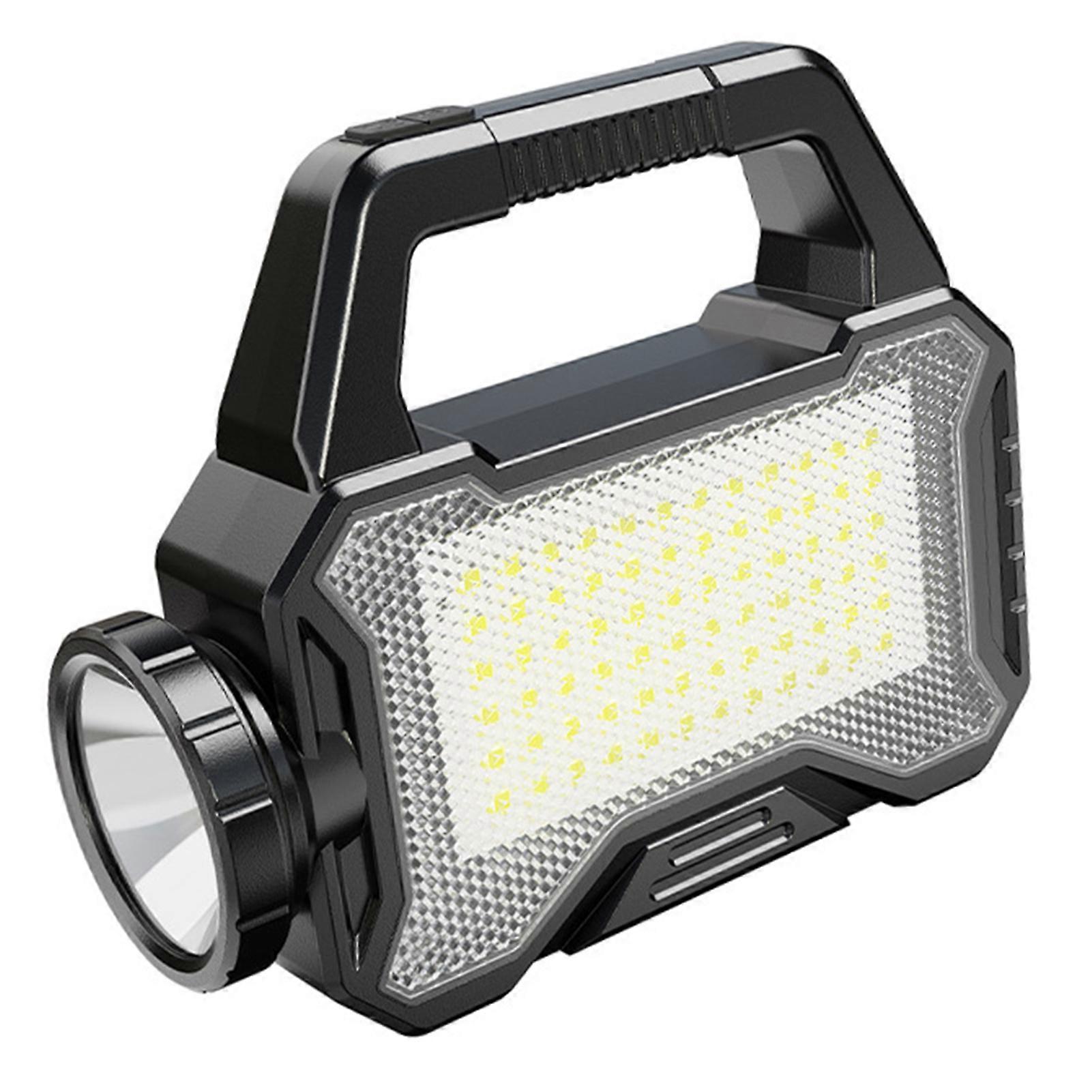 Solar Camping Light with Handle Super Bright High Lumens Side Light Design Outdoor Camping Multi-Functional Flashlight LED Torch QingHai