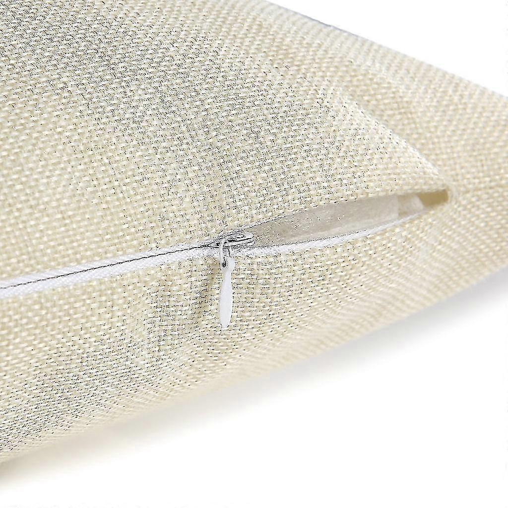 Geometric Pattern Pink Single-sided Pillowcase Linen Pillow Sofa Cushion Home