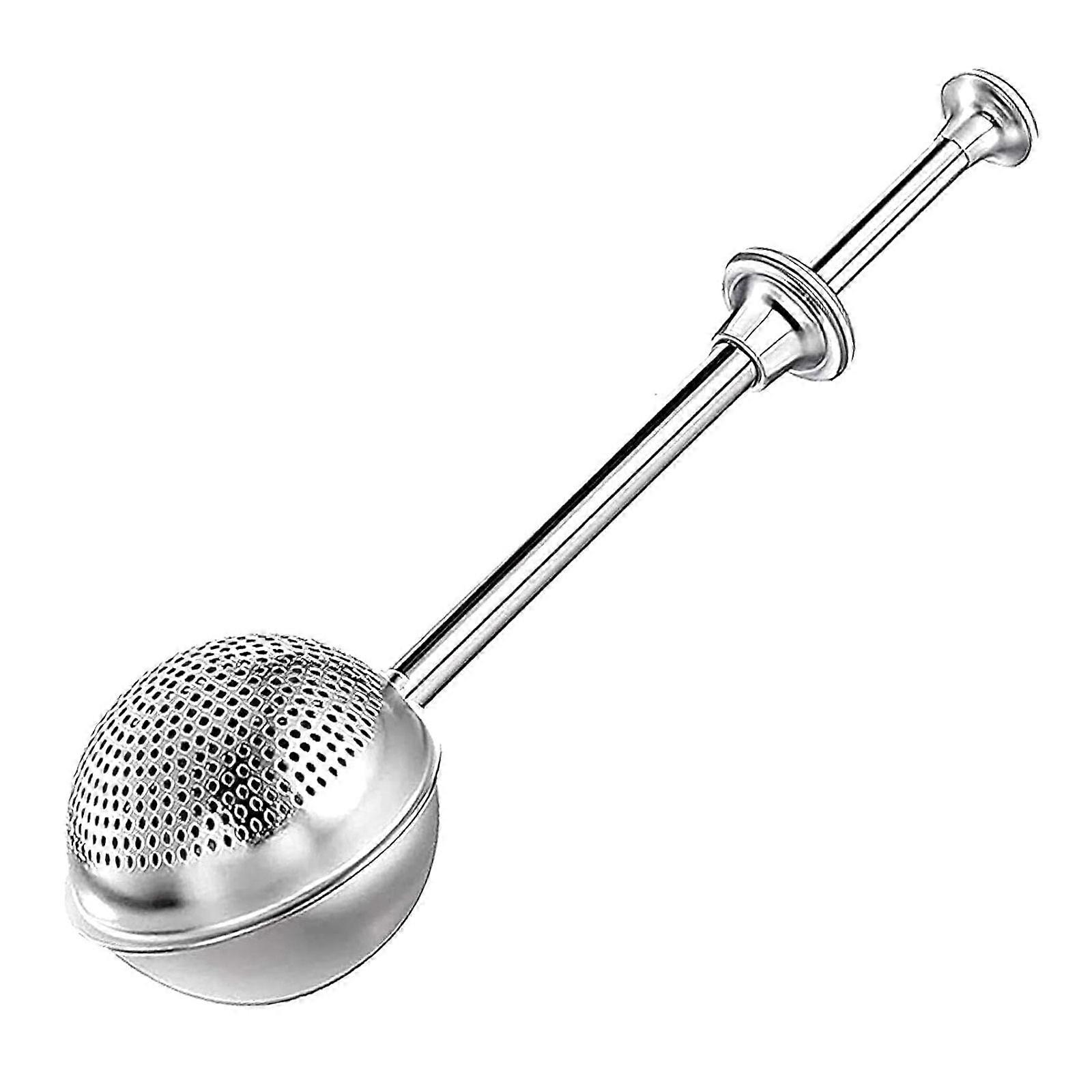 2024 Stainless Steel Powdered Sugar Shaker Duster with Filter Spring Flour Sieve Baking Tool