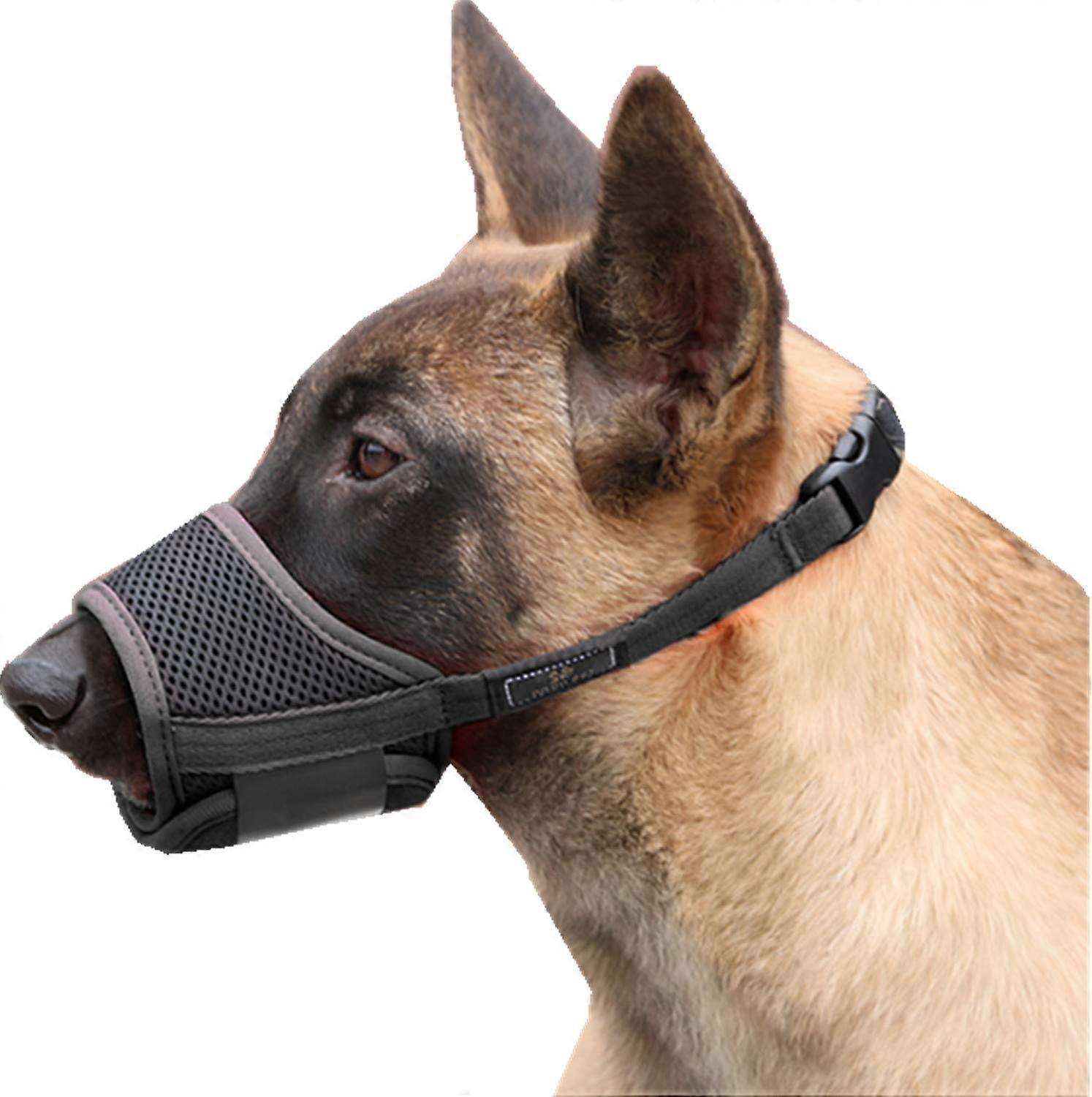 Dog Muzzle Nylon Mesh Adjustable Breathable Soft Dog Muzzle,Anti-bite,Anti-Barking