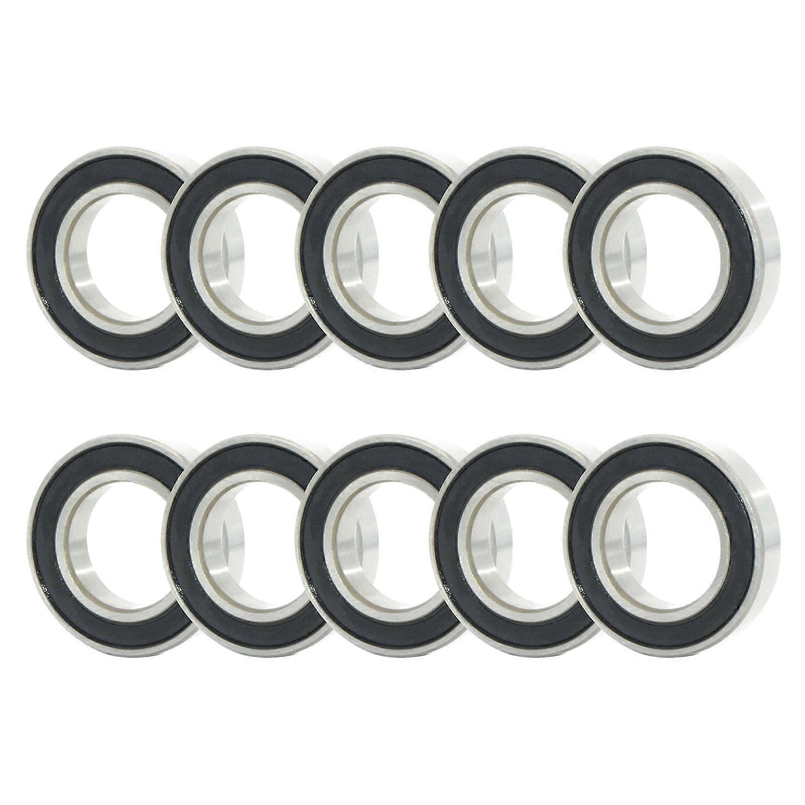 10Pcs / Set 6906-2RS Roulement à billes Rainure profonde Accessoires à faible friction Joint en caoutchouc pratique Roulement à une rangée pour machines de construction JIKAIX