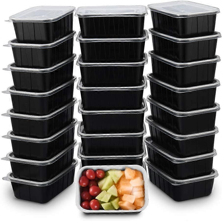 OTOR 30 OZ Meal Prep Containers Stackable Reusable Bento Boxes 25 Sets with Clear Airtight Lids Lunch Boxes Travel Containers BPA Free Dishwasher, Mic