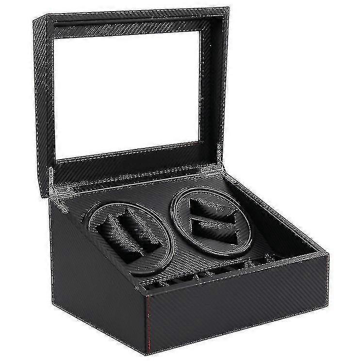 Luxury Pu Leather Automatic 4+6 Watch Winder Rotator Storage Case Display Box Watch Storage Box