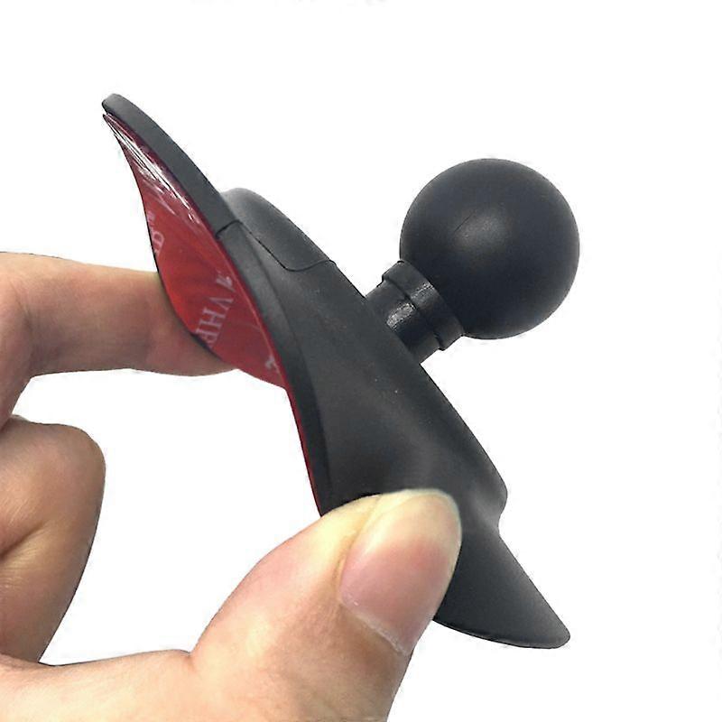 Rubber Ball Head Mount Car Dashboard Suction Cup Round Plate with Adhesive Tape for GPS Camera Smartphones Accessories