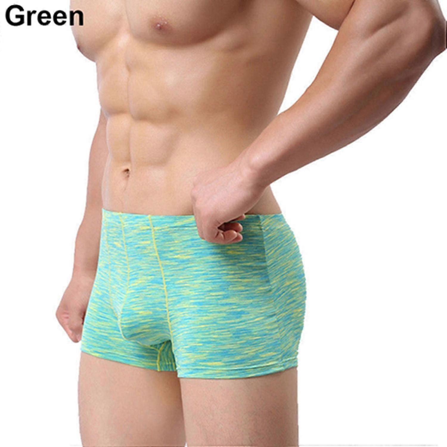 Men\'s Trunks Underwear Boxer Briefs Shorts Bulge Pouch Soft Cool Modal Underpants