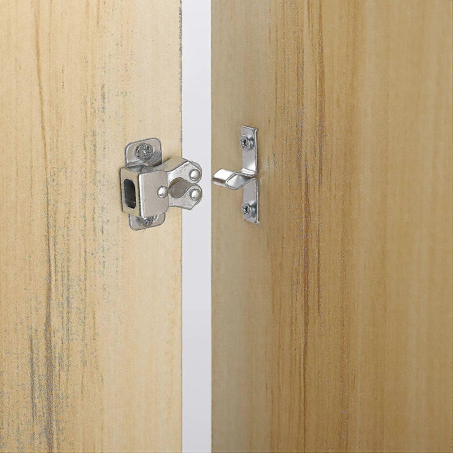 12 Pack Double Roller Latch Closet Door Latch, Cabinet Door Latch Latches Latches