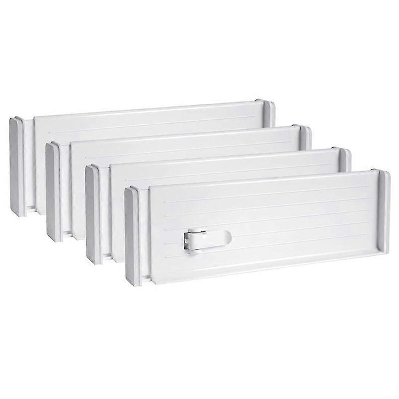 Drawer Dividers Organizer, Kitchen Drawer Divider, Adjustable Drawer Dividers for Clothes, Drawer Separators 4 Pack