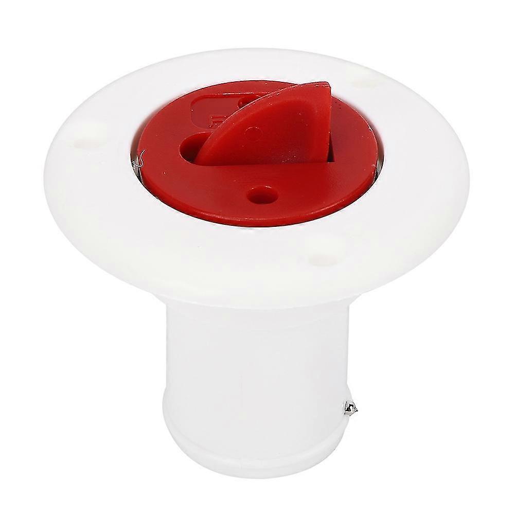 White ABS Plastic Boat Deck Fill with Key Cap for Yacht Motor Homes - Gas Fuel Tank Filler Port