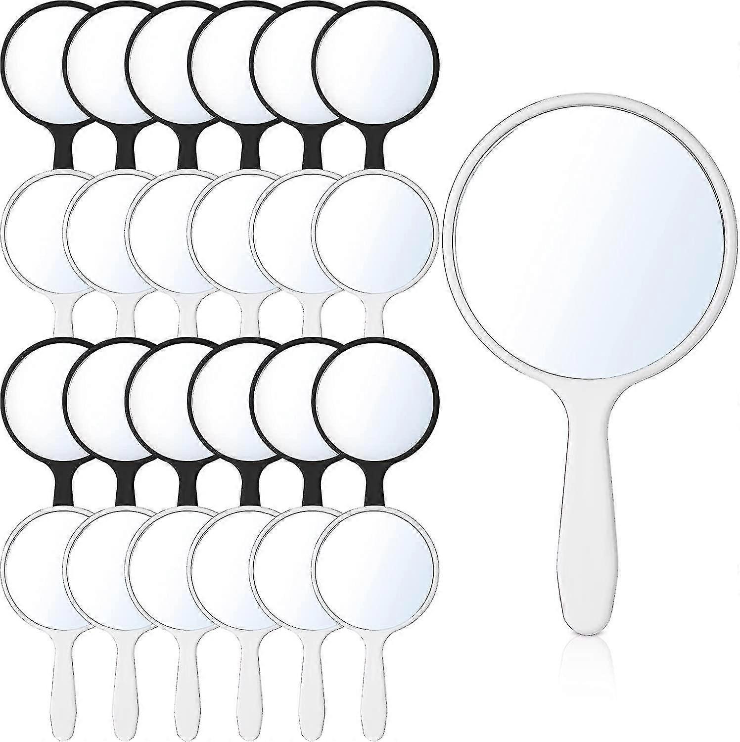 25 Pcs Handheld Compact Portable Round Mirror