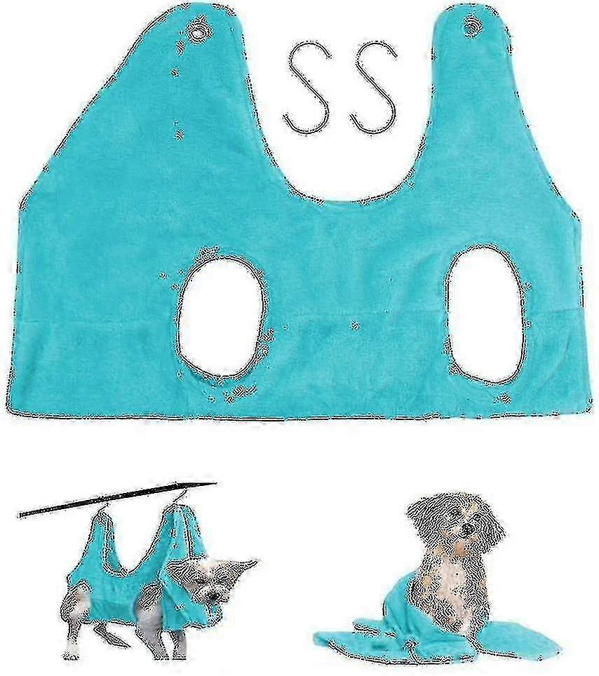 2 In 1 Pet Grooming Nail Trimming Hammock Helper Drying Towel Restraint Bag_Happy H