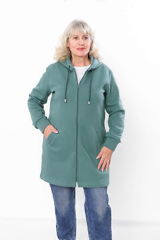 Women’s Plus Size Zip-Up Hoodie – Soft Cotton Compact & Hooded Comfort, Winter, HC 8086-025