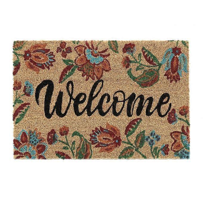 Welcome coconut doormat