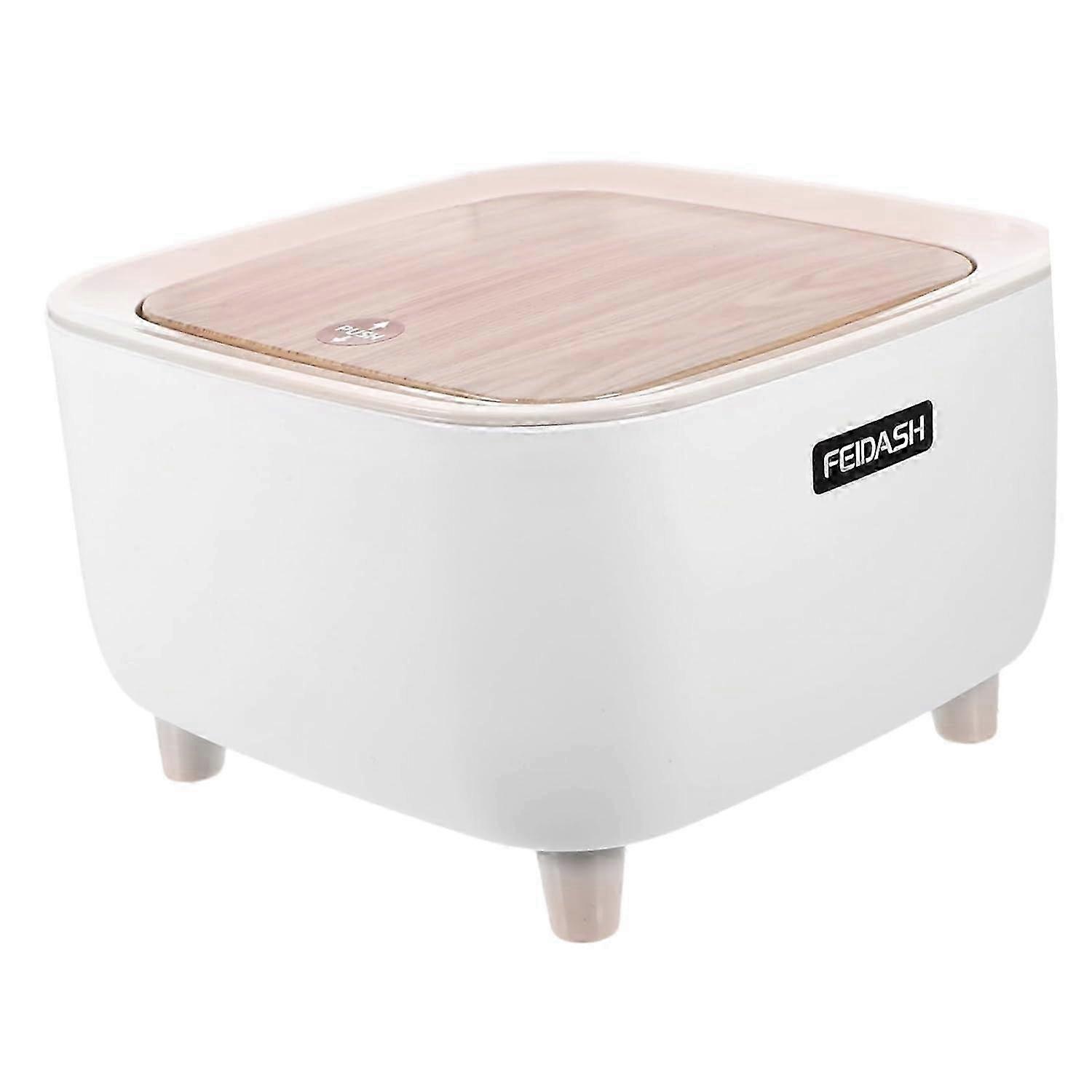 Plastic Garbage Bin with Lid for Bathroom