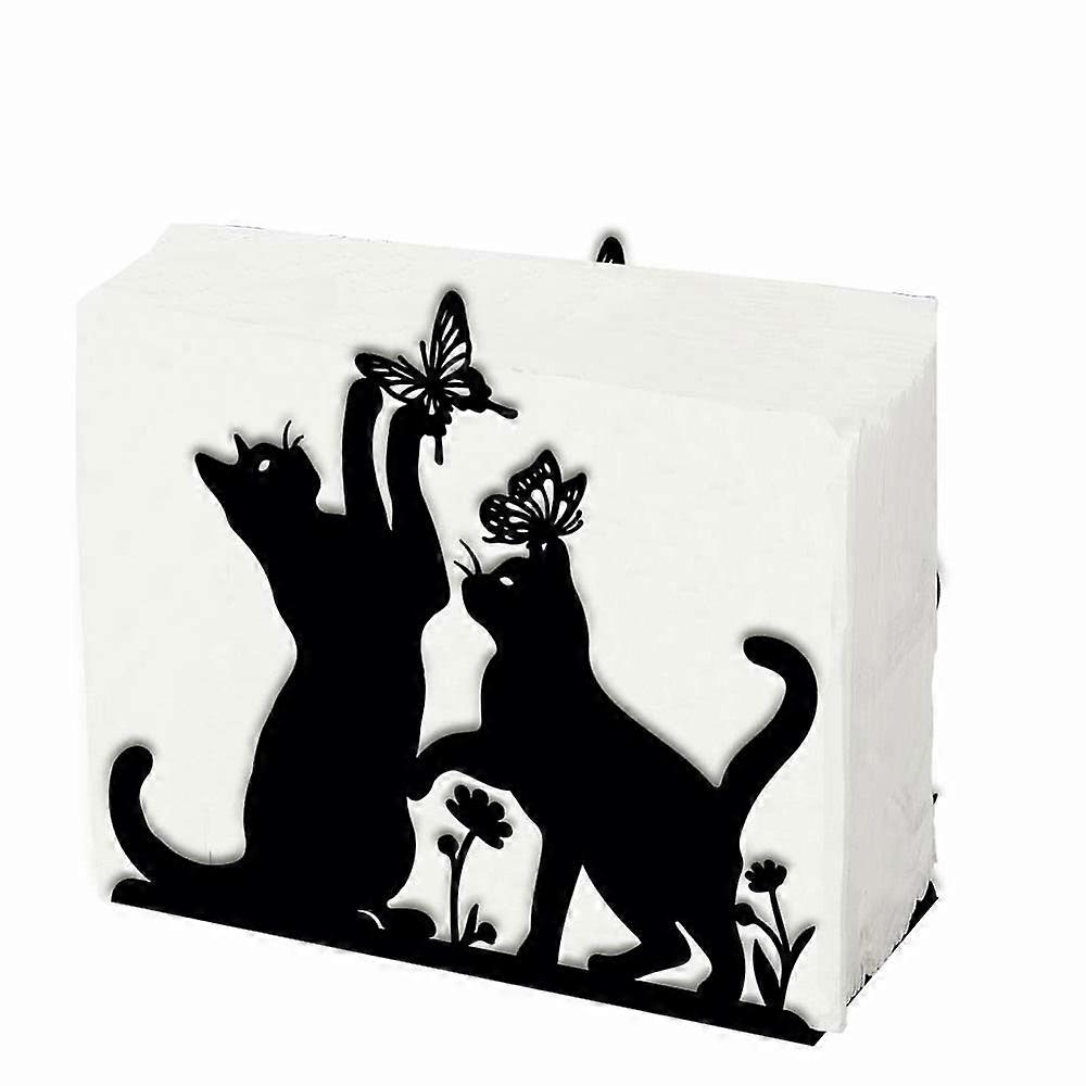 Iron Napkin Holder Cat Shape 125x50X110x1.3mm