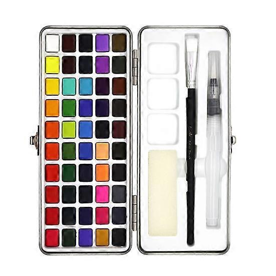1 Set Solid Watercolor Set Solid Concentration 50/72/90 Colors DIY Portable Artist Life Drawing Painting Solid Pigment Set School Supply