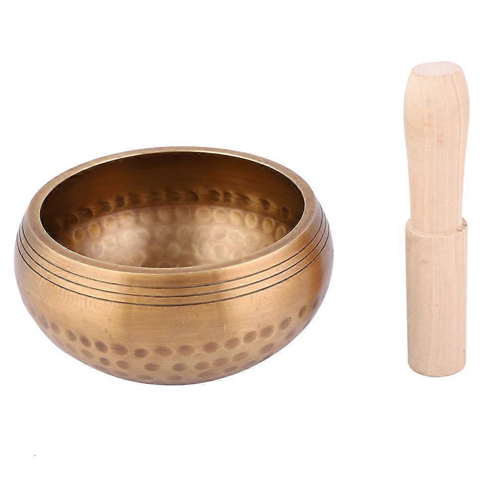Tibetan Buddhism Hammered Yoga Meditation Singing Bowl Buddhist Supplies (10.5cm)