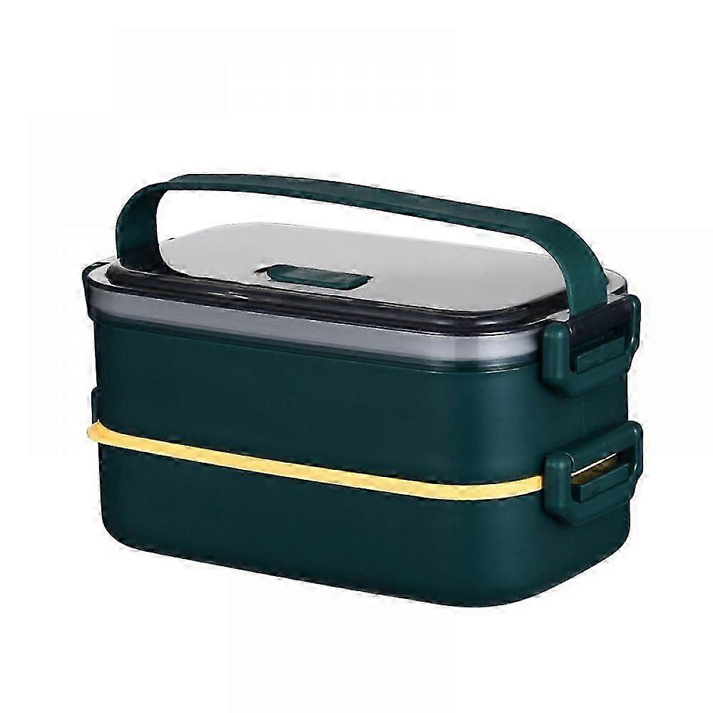 Lunch Box, Bento Box for Adults Children, Lunch Box Children with Compartments, 3-Layer Leak-Proof Bento Lunch Box with Fork, Spoon, Suitable for Lunc