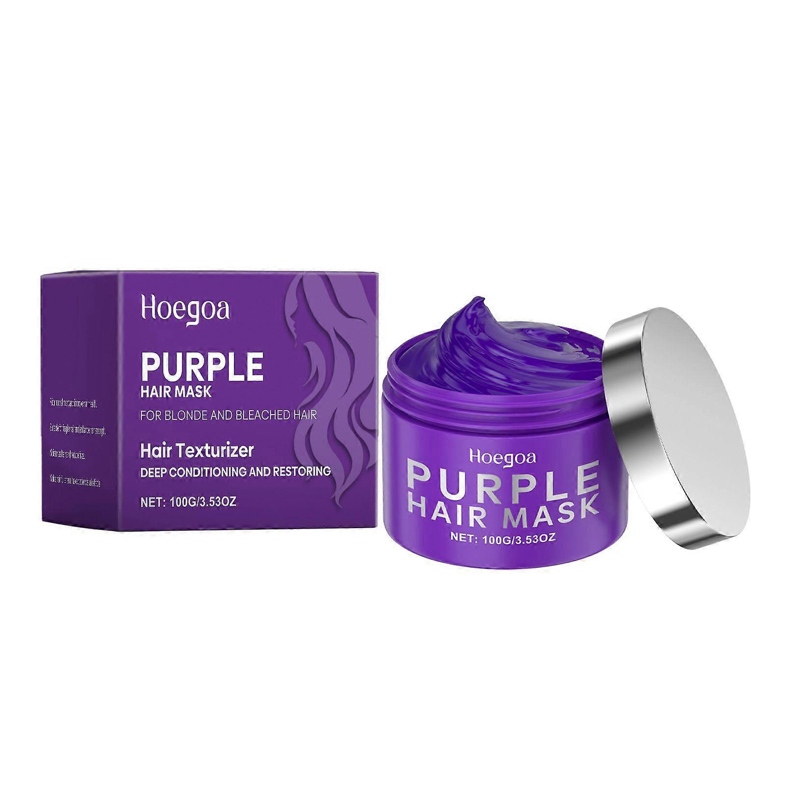 Masque capillaire à la kératine HOEGOA hydrate et nourrit le masque capillaire de soin protéiné de queue de cheveux