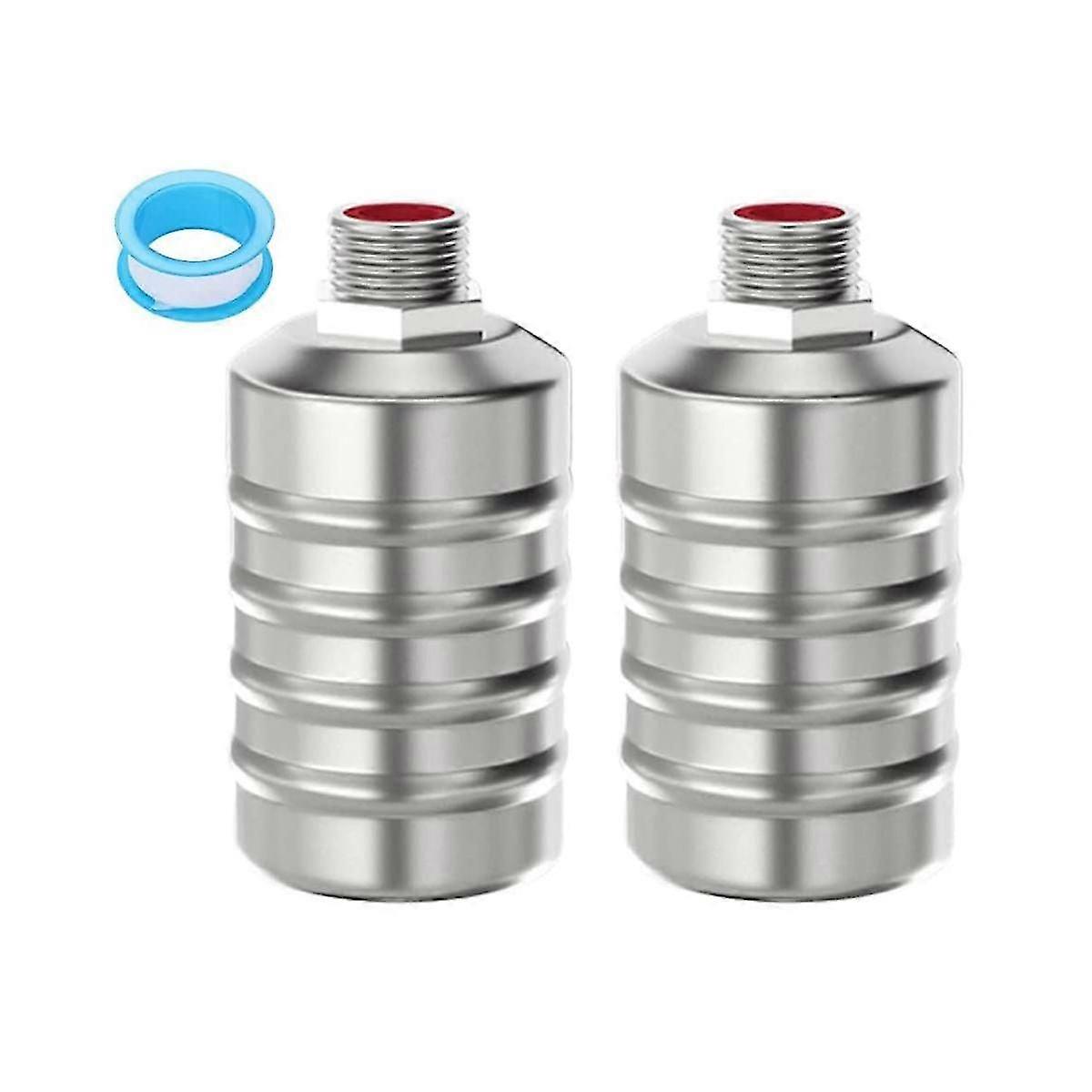 2Pcs Stainless Steel Fully Automatic Water Level Control Float Valve, Auto Shut Off Mini Float Valv