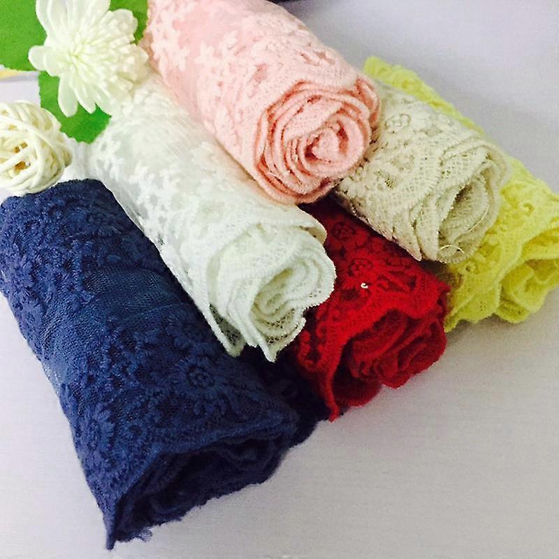 11cm Wide Lace Ribbon DIY Embroidered Net Lace Trim Fabric for Sewing Decoration