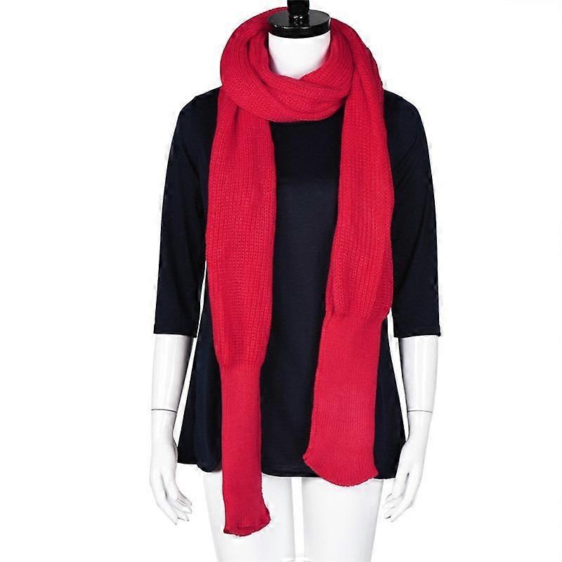 Women's Scarf Warm Winter Fashion Knitted Long Sleeve Wrap Shawl
